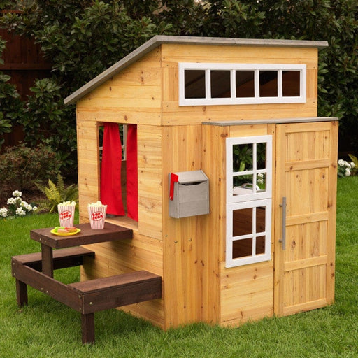 Modern Outdoor Cubby House - wooden