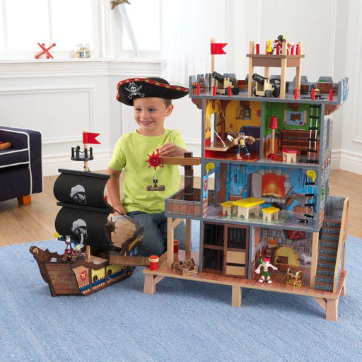 Pirates Cove Play Set - little boy as a pirate