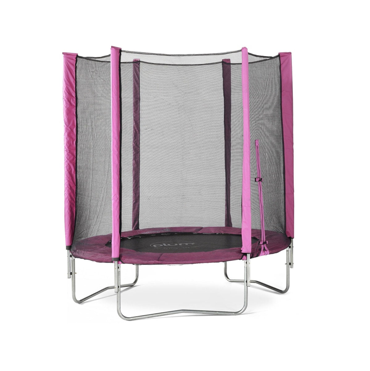 white background with the 6ft Junior Trampoline Pink