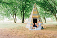 Grand Wooden Teepee - family enjoying the stay in the teepee