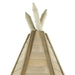 Grand Wooden Teepee - top wooden feature