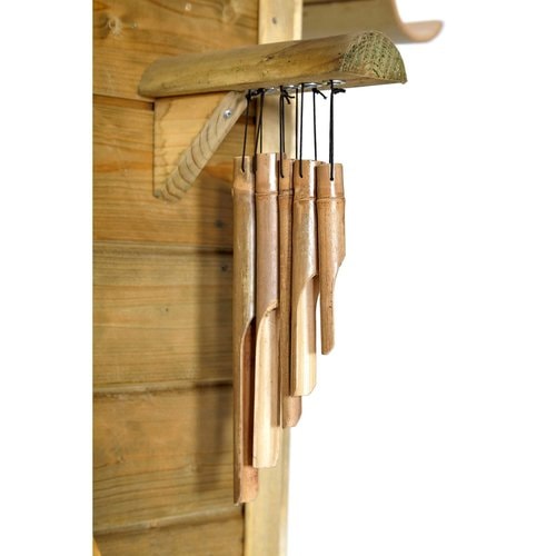 Nature Hideaway Cubby House - wind chimes
