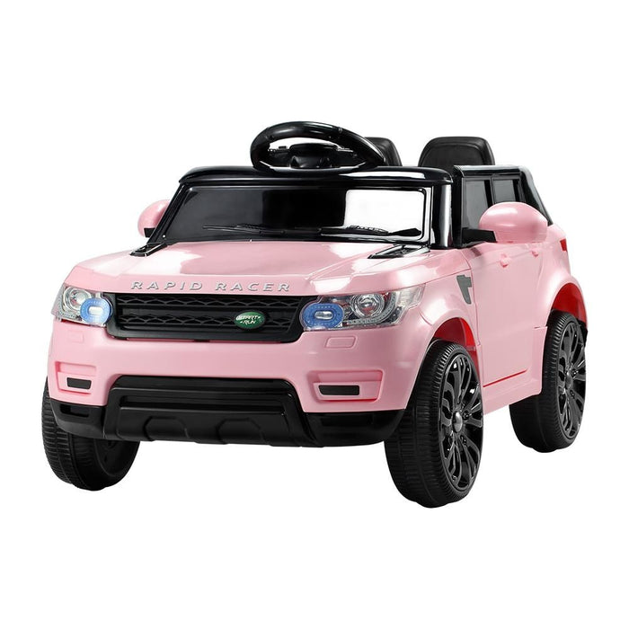 Full/Actual image of Range Rover Kids Car in pink with white background