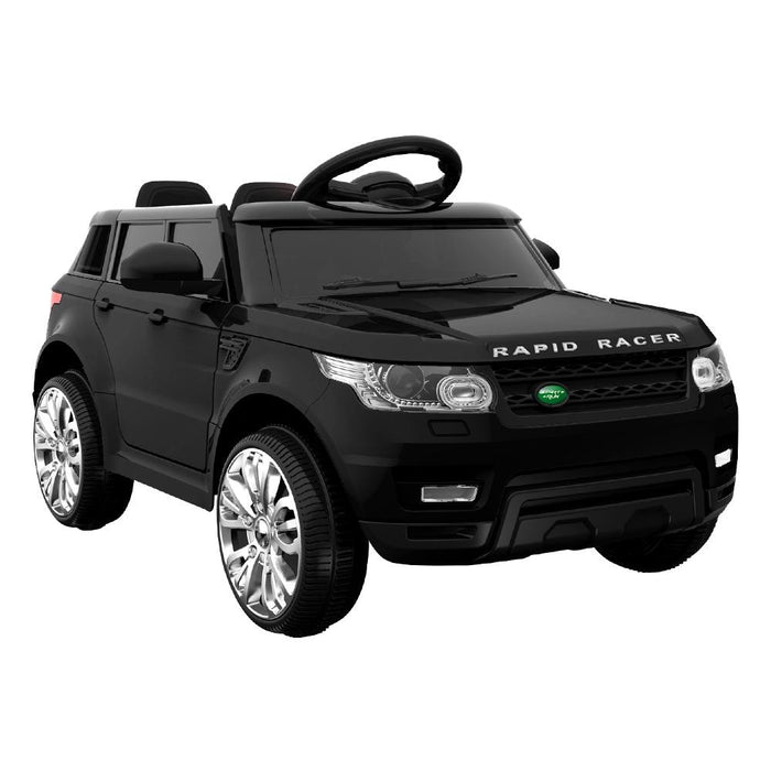 Full/actual image of Range Rover Kids Car in black with white background