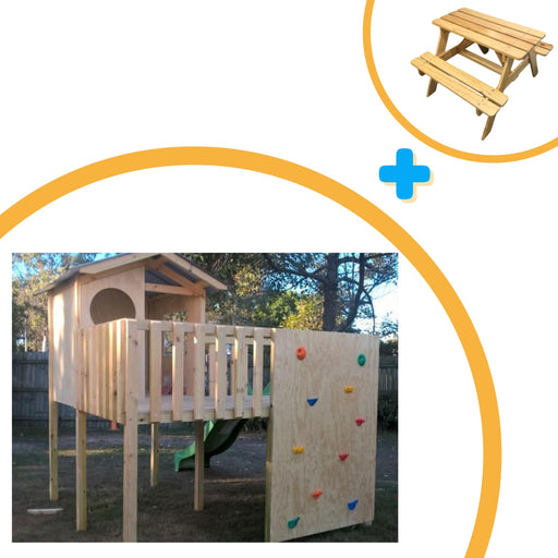 The Adventurer Cubby House - Free Kid's Picnic Table