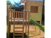 The Adventurer Cubby House - ladder and slide view