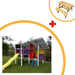 Triplex Cubby Play House For Kids with free picnic table
